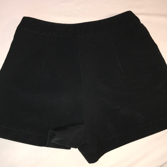 Black High Waisted Shorts - Picture 5 of 5